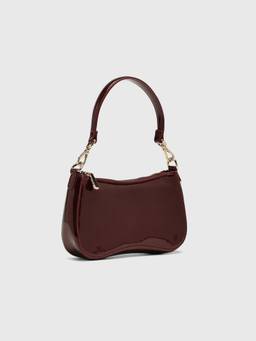 CARPISA ITALIA - Women's Maroon Narciso Patent Handbag with Detachable Strap
