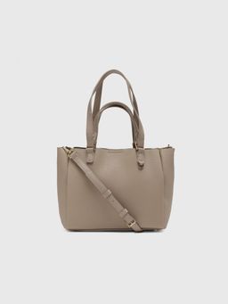CARPISA ITALIA - CARPISA Amaranta Women Tote Bag With Detachable Strap - Beige (L)