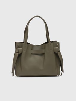 CARPISA ITALIA - CARPISA Felce Women Satchel Bag With Detachable Strap - Olive (M)