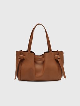 CARPISA ITALIA - CARPISA Felce Women Tote Bag With Detachable Strap - Brown (L)