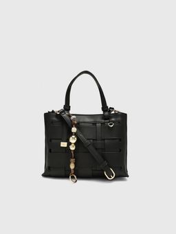 CARPISA ITALIA - CARPISA Anturio Women Satchel Bag With Detachable Strap - Black (M)