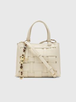 CARPISA ITALIA - CARPISA Anturio Women Satchel Bag With Detachable Strap - Off White (M)