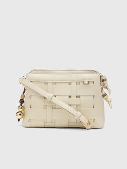 CARPISA ITALIA - CARPISA Anturio Women Crossbody Sling Bag With Detachable Strap - Off White (S)