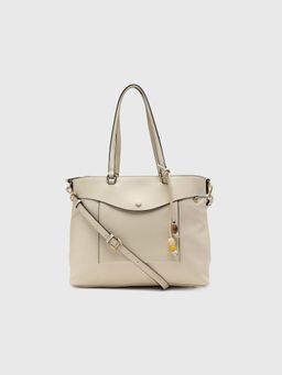 CARPISA ITALIA - CARPISA Giada V2 Women Tote Bag With Detachable Strap - Off White (L)