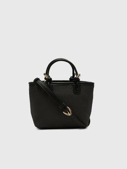 CARPISA ITALIA - CARPISA Jasmine Women Satchel Bag With Detachable Strap - Black (S)