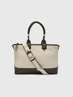 CARPISA ITALIA - CARPISA Gabriela V1 Women Tote Bag With Detachable Strap - Off White (L)