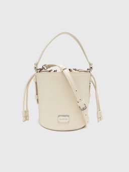 CARPISA ITALIA - CARPISA Mathilde Women Bucket Bag With Detachable Strap - Off White (S)
