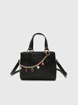 CARPISA ITALIA - Viola V3 Women Satchel Bag With Detachable Strap - Black (M)