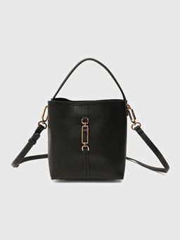 CARPISA ITALIA - Giulia Women Bucket Bag with Detachable Strap - Black (S)