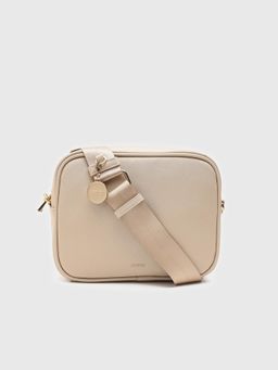 CARPISA ITALIA - Loto Women Crossbody Sling Bag With Detachable Strap - Cream (S)