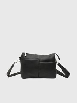 CARPISA ITALIA - Yukon Women Crossbody Sling Bag With Detachable Strap - Black (S)