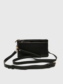 CARPISA ITALIA - Quebec V1 Women Crossbody Sling Bag With Detachable Strap - Black (S)