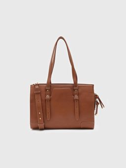 CARPISA ITALIA - Scilla Women Tote Bag With Detachable Strap - Brown (L)