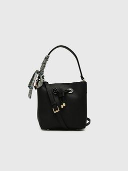 CARPISA ITALIA - Audrey Women Bucket Bag with Detachable Strap - Black (S)