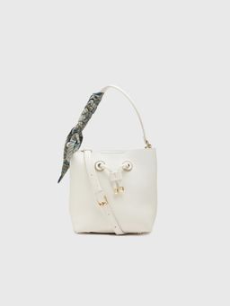 CARPISA ITALIA - Audrey Women Bucket Bag with Detachable Strap - White (S)