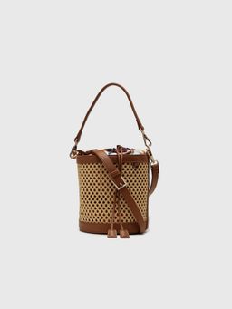 CARPISA ITALIA - Junco Women Bucket Bag with Detachable Strap - Tan (S)