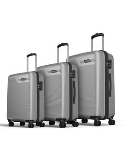 Aristocrat - Axis Silver Hard Luggage Trolley Bag (S/M/L) (Pack of 3)