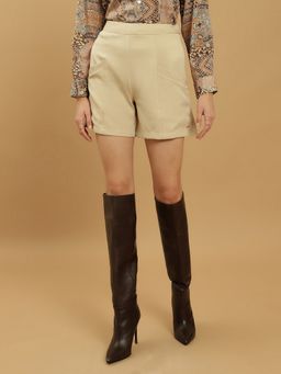Beatnik - Beige Slim Fit Shorts