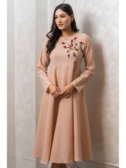 Label Swish - Peach Palm Midi Dress