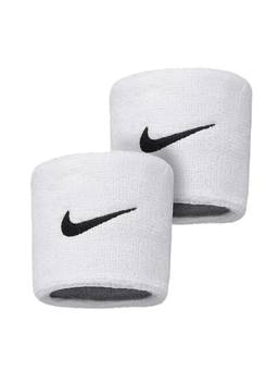 Nike - Unisex White Swoosh Wristbands (Pack Of 2)