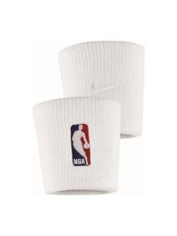 Nike - Unisex White Wristbands Nba (Pack Of 2)