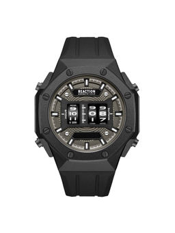 Reaction Kenneth Cole - Men Black Gun Dial Watch (KRWGQ0069601) (M)