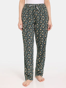 Zivame - Rosaline Disney Knit Cotton Pyjama - Dark Forest