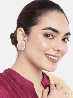 Peora - Elegant Traditional Kundan Enamel Meenakari Studded Earrings Set & Girls