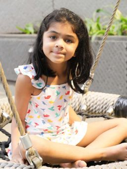 Ola Otter - Strap Gummy Birds Dress