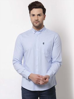 Red Tape - Men Blue Stripes Casual Shirt
