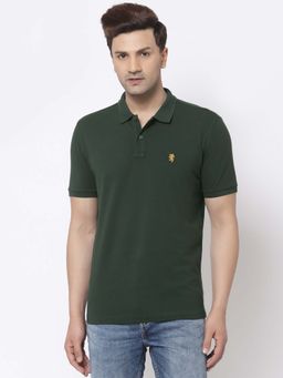 Red Tape - Men Olive Solid Polo T-Shirt