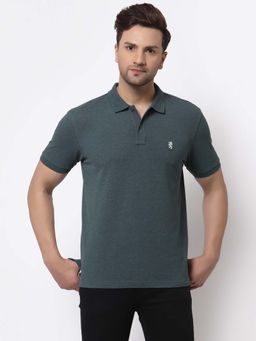 Red Tape - Men Green Solid Polo T-Shirt