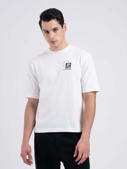 Red Tape - Men White Printed T-Shirt