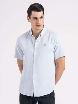 Red Tape - Men Blue Solid Casual Shirt