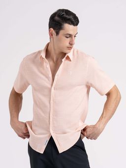 Red Tape - Men Peach Solid Casual Shirt