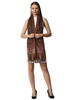 SWI STYLISH - Womens Kashmiri Wool Stole -Multi-Color