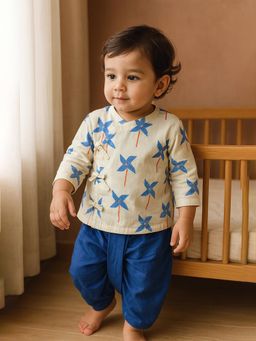 Somersault - Pinwheel Printed Kurta and Dhoti