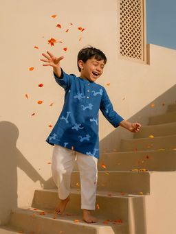 Somersault - Premium Blue Kurta and Pyjama