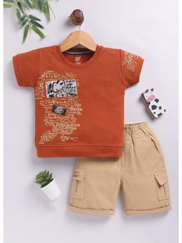 Toonyport - Boys Cotton Printed T-Shirt With Shorts