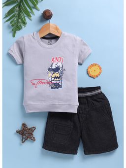Toonyport - Boys Cotton Printed T-Shirt With Shorts