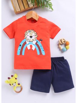 Toonyport - Boys Cotton Printed T-Shirt With Shorts