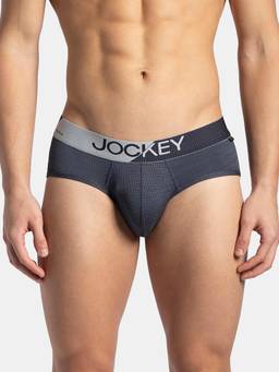 Jockey - MM04 Men Microfiber Mesh Elastane Active Wear Brief - True Navy