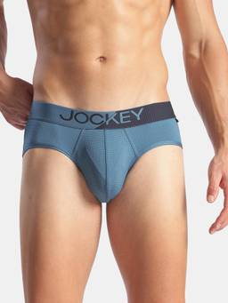 Jockey - MM04 Men Microfiber Mesh Elastane Active Wear Brief - Move Blue