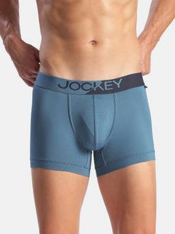 Jockey - MM05 Men Microfiber Mesh Elastane Active Wear Trunk - Move Blue