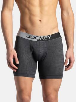 Jockey - MM06 Men Microfiber Mesh Elastane Active Wear Boxer Brief - Black
