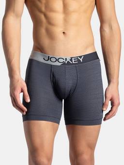 Jockey - MM06 Men Microfiber Mesh Elastane Active Wear Boxer Brief - True Navy