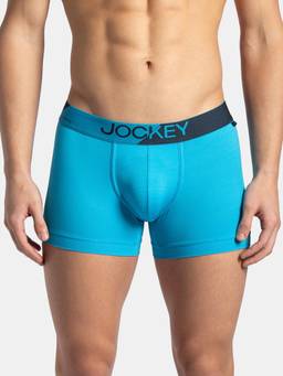 Jockey - MM05 Men Microfiber Mesh Elastane Active Wear Trunk - Tropical Sea
