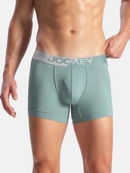 Jockey - Mm05 Men Microfiber Mesh Elastane Active Wear Trunk-New Burg Green