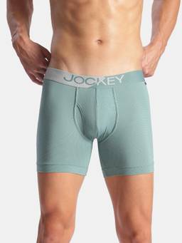 Jockey - Mm06 Men Microfiber Mesh Elastane Active Wear Boxer Brief-New Burg Green