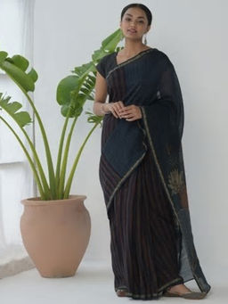 Fabindia - Cotton Silk Hand Paint Sari